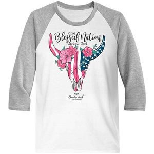 One Blessed Nation 3/4 Sleeve